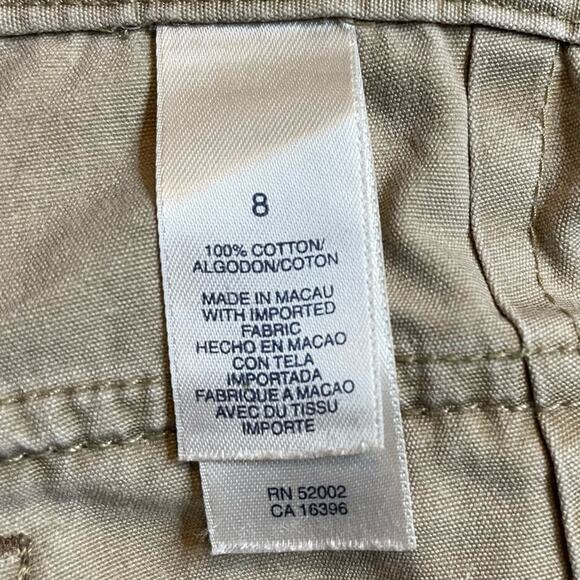 Tint Y2K Cargo Pants Cream Khaki 8 Utility Cotton Gorpcore Straight - Picture 5 of 8